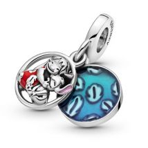 Pandora Disney Lilo & Stitch Family Dangle Charm - Silver