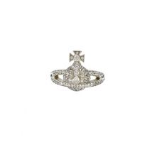 Vivienne Westwood Sterling Silver Mini Orb Crystal Ring - 54