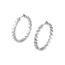 Swarovski Millenia Triangle Hoop Earrings