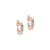 Ted Baker Rose Gold Crystal Nano Huggie Earrings - Rose Gold