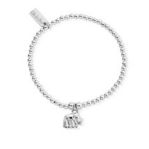 ChloBo Silver Cute Elephant Bracelet - Silver