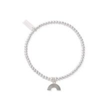 ChloBo Silver Cute Rainbow Bracelet - Silver