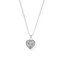 ChloBo Silver Filigree Heart Necklace - Silver
