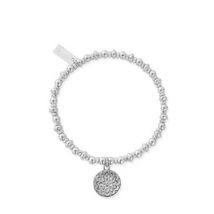 ChloBo Silver Didi Sparkle Moonflower Bracelet - 18cm