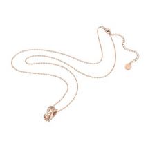 Swarovski Rose Gold Twist Necklace