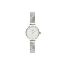 Olivia Burton Mini Silver Boucle Mesh Watch