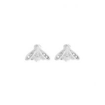 Olivia Burton Glitter Bee Silver Earrings