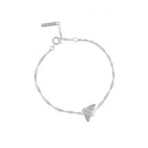 Olivia Burton Glitter Bee Silver Vintage Twist Bracelet