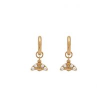Olivia Burton Pearl Bee Gold Huggie Earrings