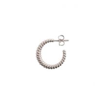 Olivia Burton Silver Rope Twist Hoop Earrings