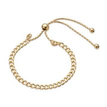 Argento Recycled Gold Classic Chain Pull Bracelet - Adjustable