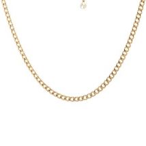 Argento Recycled Gold Classic Curb Chain Necklace - 46cm