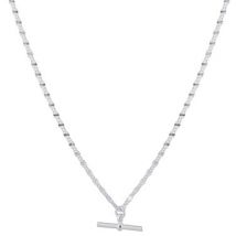 Argento Recycled Silver Sunburst T-Bar Necklace - 45cm