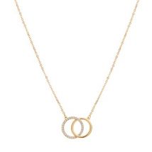 August Woods Gold Link Crystal Necklace - Gold