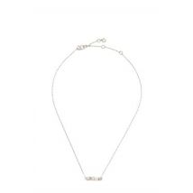 Kate Spade New York Silver Crystal Bow Necklace - Silver