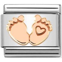 Nomination Rose Gold Baby Feet Charm