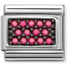 Nomination Pink Crystal Pavé Charm