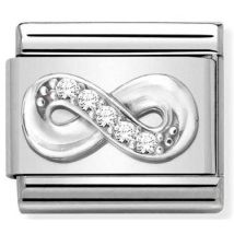 Nomination Silver Crystal Infinity Charm