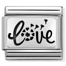 Nomination Silver Love Dandelion Charm - Stainless Steel