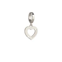 Rebecca Silver I Love You Heart Charm - Silver