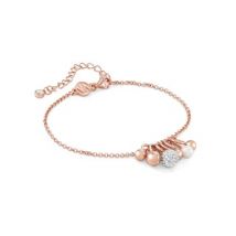 Nomination Soul Rose Gold Crystal Ball Pearl Bracelet - 19cm