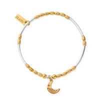 ChloBo Gold + Silver Luna Moon Bracelet - Gold