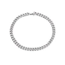 Over & Over 5mm Silver Steel Chain Bracelet - Silver
