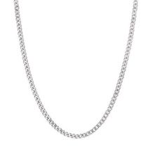 Over & Over 5mm Silver Steel Chain Necklace - Silver