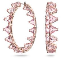 Swarovski Millenia Large Pink Hoop Earrings