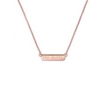 Ted Baker Rose Gold Sparkle Bar Necklace - Rose Gold