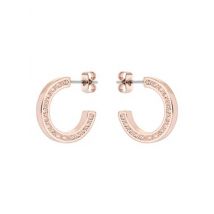 Ted Baker Rose Gold Crystal Hoop Earrings - Rose Gold