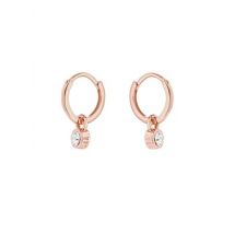 Ted Baker Rose Gold Crystal Huggie Earrings - Rose Gold