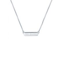 Ted Baker Silver Sparkle Bar Necklace - 48cm