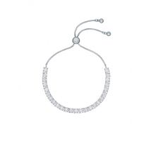 Ted Baker Silver Icon Crystal Bracelet - Adjustable