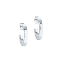 Ted Baker Silver Crystal Hoop Earrings - Silver