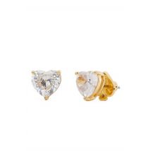 Kate Spade New York Gold Crystal Heart Earrings - Gold