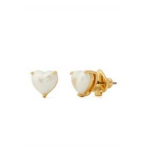 Kate Spade New York Gold Pearl Heart Earrings - Gold