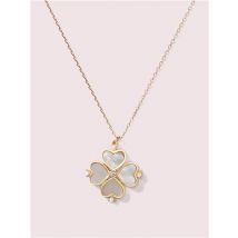 Kate Spade New York Gold Spade Motther of Pearl Flower Pendant Necklace