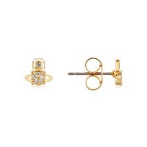 Vivienne Westwood Gold Crystal Brandita Earrings - Gold