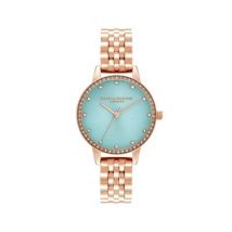 Olivia Burton Midi Mint Rose Gold Sparkle Bracelet Watch - Rose Gold