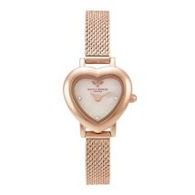 Olivia Burton Mini Heart Rose Gold Boucle Watch - Rose Gold