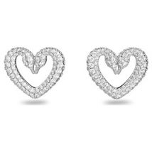 Swarovski Una Swan Heart Earrings