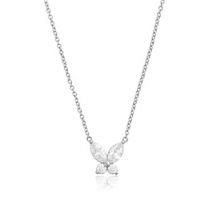Olivia Burton Silver Marquise Butterfly Necklace - Silver