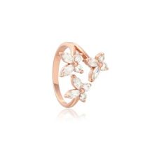 Olivia Burton Rose Gold Marquise Butterfly Ring - Rose Gold