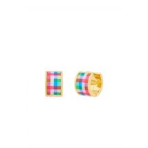 Kate Spade New York Gold Madra Gingham Huggie Earrings - Gold