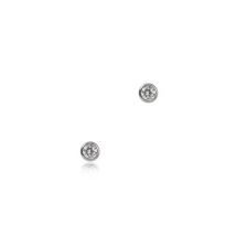 Seek + Find Calm Silver Stud Earrings - Silver