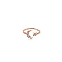 Seek + Find Shine Rose Gold Interstellar Adjustable Ring - Rose Gold