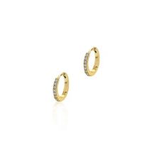 Seek + Find Wonder Gold Huggie Earrings - Gold