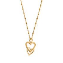 ChloBo Gold Interlocking Love Heart Necklace - Gold