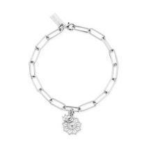 ChloBo Silver Balance + Harmony Link Chain Bracelet - Silver